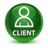 82110985 - client (member icon) isolated on glassy soft green round button abstract illustration