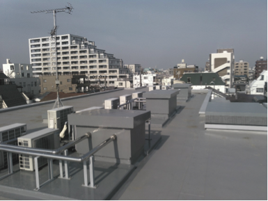塩ビシート防水改修-施工後